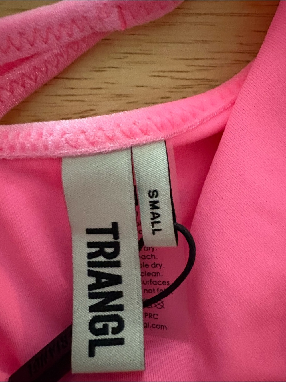 triangl swimwear Pink Velvet Halter Tie Bikini - Picture 5 of 8